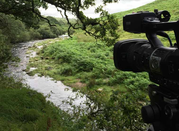 working outdoors with a camera