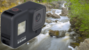 long exposure photo of a waterfall using a GoPro